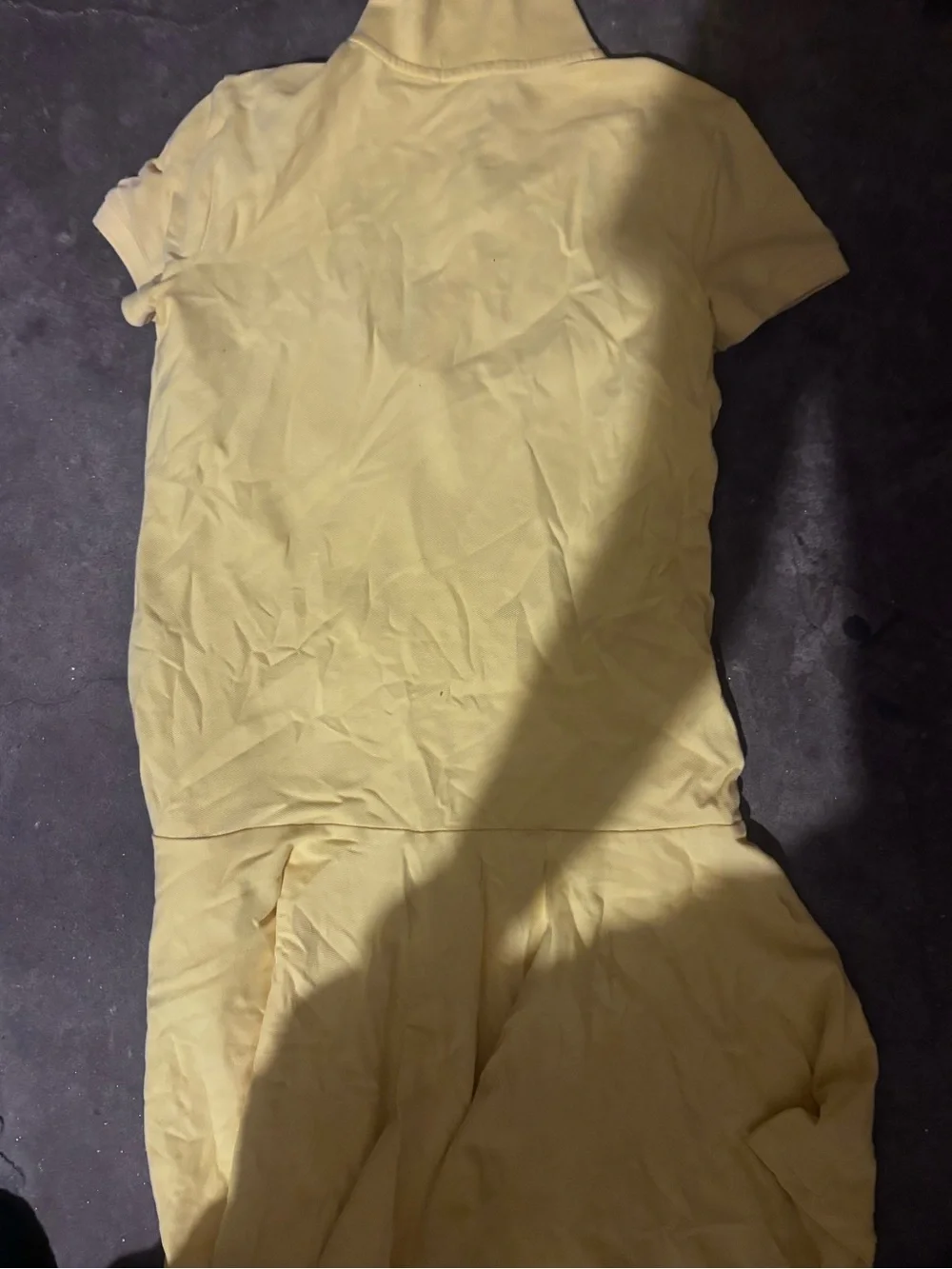 Ralph Lauren Yellow Polo Dress with Blue Pony